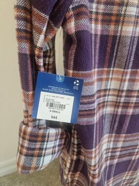 Arizona Jean Company Purple Multi Plaid Button-Down Shirt